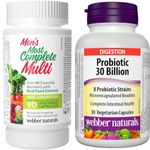 Webber Naturals Most Complete Multi For Men + Probiotic 30 Billion Active Cells