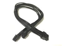 Dual Mini PCI-E 6Pin to PCI-E 8Pin Video Card Y Splitter Power Cable for Apple G5/Mac Pro.