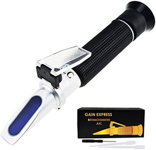 0-10% Brix Refractometer with ATC Low-Concentrated Sugar Content Solutions Accuracy 0.1% Maple Sap Cutting Liquid CNC Maple Syrup Makers Tea