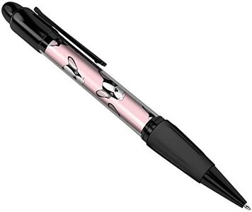 Pretty French Bulldog Pink Art Print Black Ballpoint Pen - Student #8371