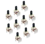 AVS COMPONENTS (Pack of 10) 100k Volume Control Variable Resistor Potentiometer 100k 6 Pin Controller for DIY and Amplifier Kits