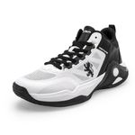 Red Tape Casual Sneaker Shoes For Men | Soft Cushioned Insole, Slip-Resistance, Dynamic Feet Support, Arch Support & Shock Absorption Black White, 8 UK