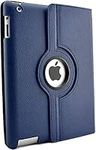 Leather Rotate 360° Stand Case For Apple iPad 10.2 9th Gen 2021 8th Gen 2020 & 7th Generation 2019 (BLUE)