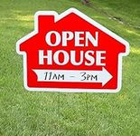 Open House Sign Kit, Die Cut House 