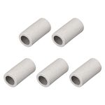 uxcell 5pcs 10mm Dia Ceramic Tube Insulated Electronic Wire Bundle Heat Insulation Protection Single Bore