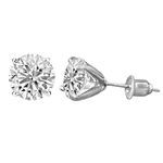 Peora American Diamond Studded Silver Plated Stud Earrings Fashion Stylish Jewellry Gift For Girls & Women (PX8E132)