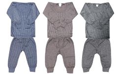 KETKAR Thermal Wear Top Pajama Set for Boys Girls Kids Baby (Pack of 3),4-5Y Multicolour