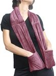 Herbal Concepts Warming Scarf | Fur Collar for Women | Heated Scraf | Winter Warm Scarves with Pockets | Mauve