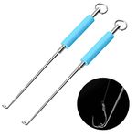 XHNFCU 2 Pieces Stainless Steel Fishing Unhooking Disgorger Portable Fishing Hook Remover Unhook Extractor Fishing Supplies