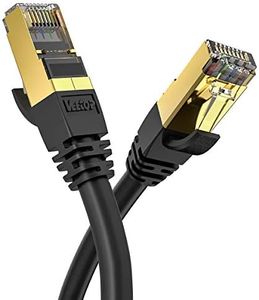 VEEtOP Cavo Ethernet LAN Cat 8 RJ45 per Rete Cavi Internet Alta Velocità 40 Gbps / 2000 MHz (10m)