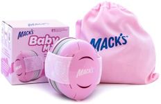 Mack's Baby Muffs | Baby Ear Muffs Noise Protection | High NRR | Noise Cancelling Headphones for Babies & Toddlers (Pink)