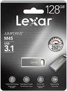 Lexar Jumpdrive M45 USB Flash Drive 128 GB USB Type-A 3.2 Gen 1, W128261494 (128 GB USB Type-A 3.2 Gen 1 (3.1 Gen 1) Silver)