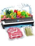 Favoreal Vacuum Sealer Machine 85KPa Dry/Soft/Moist/Liquid/Seal Modes with Built-in Cutter, External Vacuum System Food Sealer for Preservation Easy Clean Removable Drip Tray