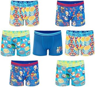 Spiderman Boys' Toddler Superhero Exclusive Underwear with Iron Man, Hulk & More 2/3T & 4T, 7-Pack Spidy and Friends Athletic Boxer Brief