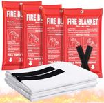 Fire Blanket 4 Pack - 40" x 40" Pre