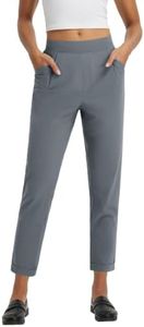 baleaf Womens Work Pants Stretch Business Casual Slacks Dressy Trousers Dress Pants Golf Travel Ankle Grey 2XL