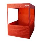 ASIAPACIFIC MARKETING Multipurpose Portable Tent for Garden, Product Promotion, Camping, Advertising, Fairs, Trade Shows (4x4ft, Red)