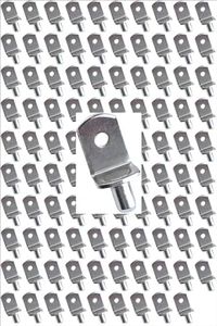 5mm Shelf Support Pegs, L-Shaped Shelf Support Pins, Nickel Plated Shelf Bracket Pegs, 100Pcs