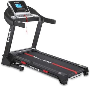 MAXPRO Thrust Plus 6Hp Peak AC Motor Auto Incline Treadmill with Life time Motor Warranty|15 Level Auto Incline| Max.Speed 16Km/Hr, LCD Display, Home Use Treadmill for140kgs User Weight(PTA550IAC)