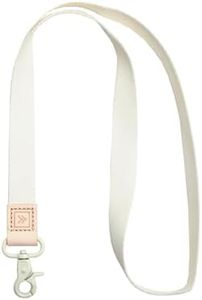 Cool Neck Lanyard for Men & Women | Cute Key ID Badge & Wallet Holder (Off White)