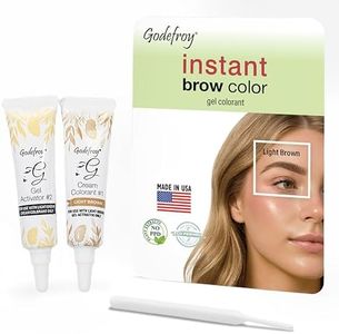 Godefroy Fast Acting Temporary Instant Brow Color, 24 Applications Per Package, Salon Quality Results (Light Brown)