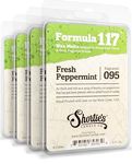 Shortie's Candle Company Fresh Peppermint Wax Melts Bulk Pack - New Wax Blend - 4 Highly Scented Bars - Made with Natural Oils - Christmas & Holiday Air Freshener Cubes Collection