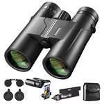 Binoculars for Adults with Upgraded Phone Adapter- Eyeskey Eaglet 12x42 HD Binoculars for Bird Watching Hunting Nature Widelife, Completely Waterproof and fogproof Meet All Your Needs