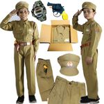 Rudra Fancy Dress Army Costumes for kids police costume & BSF csotumes subhash chandra bose costumes fancy dress costumes for age group 3 to 12 yrs