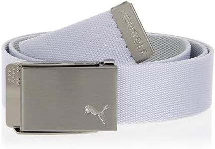 Puma Golf 2021 Reversible Web Belt (Men'S, Bright White, One Size)