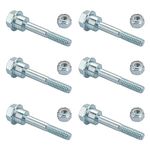 GRONGU Snow Blower Shear Bolts Kit 580790401 Compatible with Husqvarna 2 Stage Snow Blowers 539976978 595086601 588077502 570XP 575XP 576XP Snow Blower Replacement Parts - 6 Packs