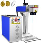 30W Fiber Laser Engraver LightBurn Laser Engraving Machine with Red Dot Pointer 150x150mm Solid State Marking Engraving Machine for Metal Aluminum Steel Gold Silver Jewelry