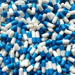 100 Size 1 Blue/White Empty Gelatin Capsules Gelatine Hard Pill Cases Self Fill