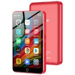 80GB MP3 Player with Bluetooth and WiFi, 4" Touchscreen MP3 MP4 Player with and Speaker, Spotify Music Player with Audible, Pandora, Amazon Player, MP4&MP3 Player up to 1TB (Red)