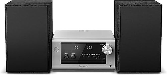 Panasonic PM700 Stylish Hi-Fi Micro System with CD, AM/FM Radio, USB, 80W Speakers and Bluetooth® (SC-PM700GN-S)