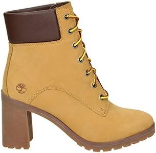 Timberland Women's Allington 6in Lace Up Ankle Boot, Wheat Nubuck, 8.5 US