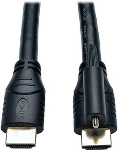 Tripp Lite High Speed HDMI Cable with Ethernet and Locking Connector, Ultra HD 4K x 2K, 24AWG (M/M), 10-ft. (P569-010-LOCK)