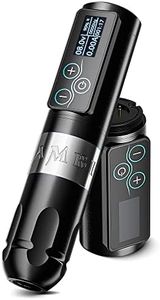 Ambition Vibe Tattoo Machine Rotary Cartridge Battery Pen with Extra 2400mAh Touch Buttons LED Digital Display Wireless Power Brushless Motor Equipment Supply for Professional Artists and Beginners