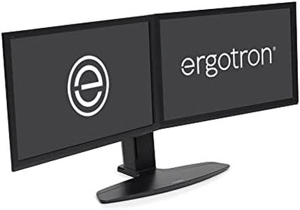 Ergotron – Neo-Flex Dual Monitor Stand for Desk, Double VESA Mount – for 2 Monitors Up to 24 Inches – Black