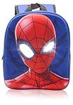 Marvel Spiderman Backpack, Boy's School Bag, Kindergarten, CP, Primary, Blue, One Size, Blue, Taille unique