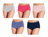 Carole Hochman Ladies' Seamless Brief, 5-Pack, Variety