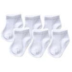 Luvable Friends baby-boys unisex-babySocks Set Socks - white - 0-6 Months