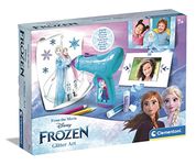 Clementoni 18718 Disney Frozen 2 Glitter Art and Crafts for Girls Ages 7, Creative Toys, Multi-Coloured, One Size