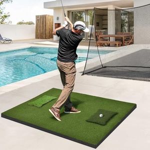 YITAHOME 5×4ft Golf Mat with 5 Interchangeable Inserts, 31MM Golf Hitting Mat, Artificial Turf Golf Practice Mats for Indoor Outdoor, Golf Mats Golf Training Mats Anti-Slip Bottom