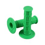 WOOSTAR 22mm Soft Rubber Hand Grips Twist Throttle Replacement for 49cc 50cc 80cc 125cc 150cc Dirt Bike Motocycle Green