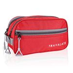 Travalate® Multipurpose Water Resistant Toiletry Kit Bag for Man and Women | Toilery Kit for Travel and Daily use | Red