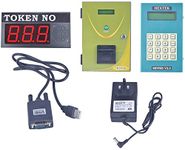 HEXTEK Combo of Token Display System with Voice & Token Dispenser