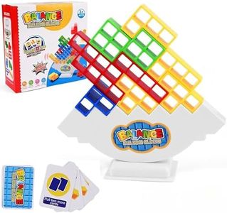 ASMAN Balance Building Blocks Toy Stacking Game Box Board Games for 2 Players Family Games for Parties Building Board Game for Kids Toys Baby Toys&Adults Team Blocks Tetra Tower Toy.