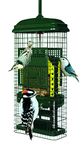 Squirrel Buster Squirrel-Proof Bird Feeder, 2 Suet Trays, 2 Crumb Ports, Green