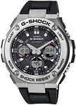 Casio Men's GST-S110-1ACR G Shock Analog-Digital Display Quartz Black Watch, Black/Silver, Quartz Watch,Quartz Movement