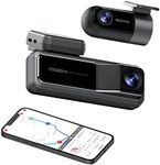 Miofive Front and Rear Dash Camera, 4K + 2K Dual Dash Cam with 5G WiFi, GPS, Speed, 2160 UHD Recorder, Built-in 128G eMMC Storage, Night Vision, Motion Detection, G Sensor Powered by Super Capacitor